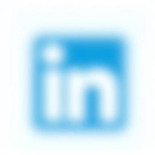 LinkedIn logo displayed prominently with a graphical follow button overlay, illustrating the second step to follow SkillForge on LinkedIn.
